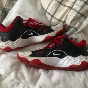 Nike size 8.5 .. used for gym class and basketball only! Lots of life left!